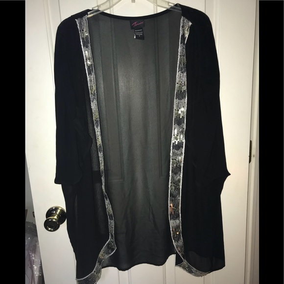 torrid Tops - HP!! Sheer sequin kimono
